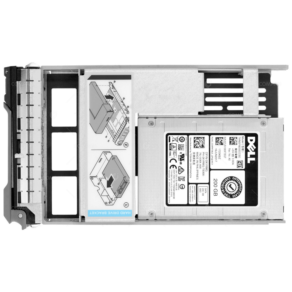 X1RMG LFF DELL 200GB 6G SATA 3.5 LFF SSD 0X1RMG, THNSF8200CCSE